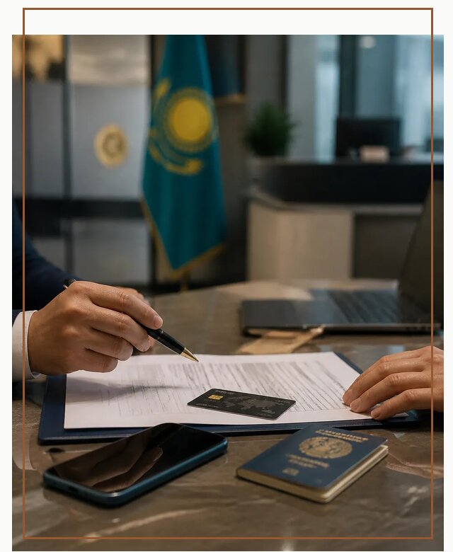 Открытие счета и банковской карты в Казахстане в Дубне